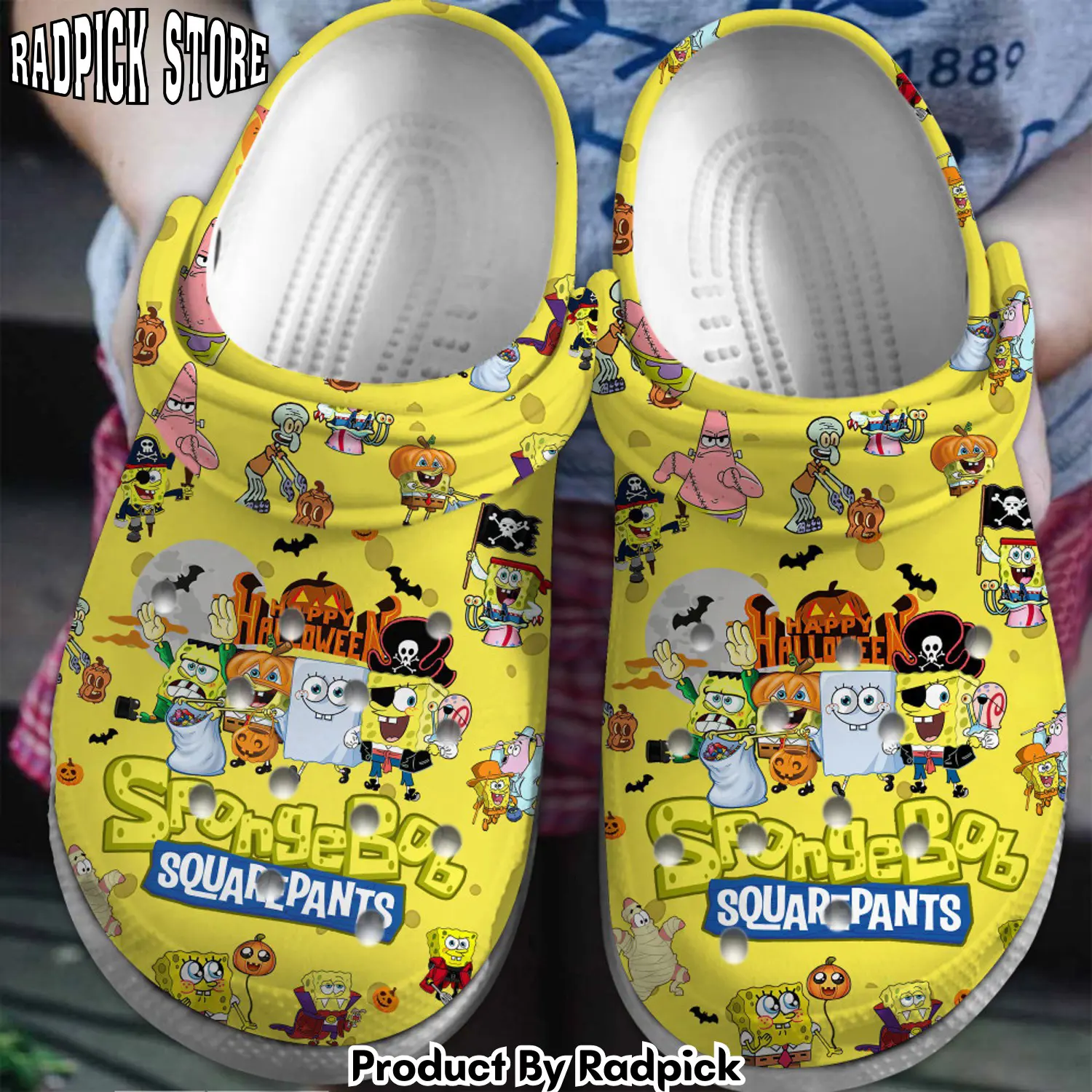 Radpick spongebob squarepants cartoon clogs shoes comfortable for men women xwk rp6521328
